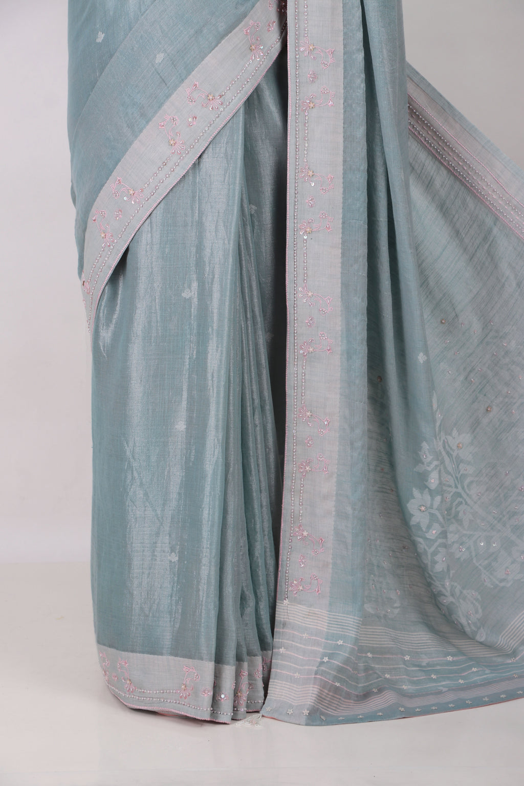 Matsya- Powder Blue Saree