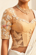 Sunlit portico -  corset embroidered blouse
