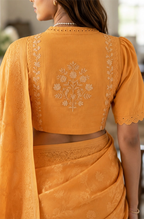 Tivoli vine- yellow embroidered  blouse