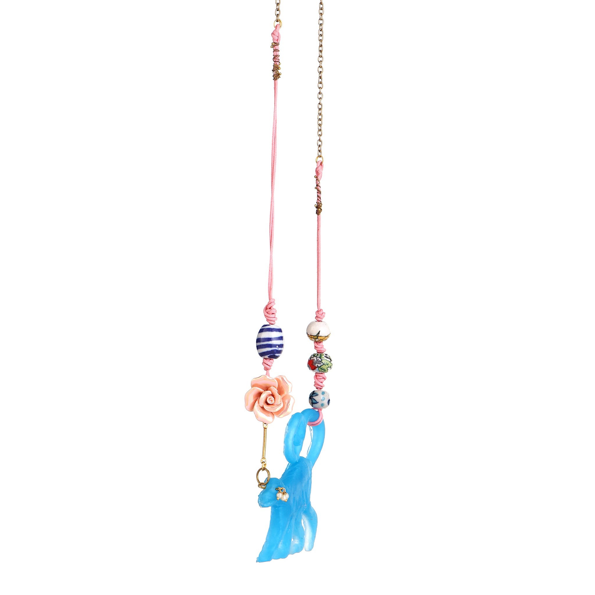 Monk Sculptural Resin Monkey necklace