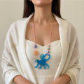 Monk Sculptural Resin Monkey necklace