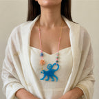 Monk Sculptural Resin Monkey necklace