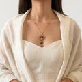 Pink Floral Statement Jewelry | Artisanal Nature-Inspired Romantic Accessory