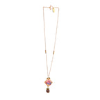 Pink Floral Statement Jewelry | Artisanal Nature-Inspired Romantic Accessory