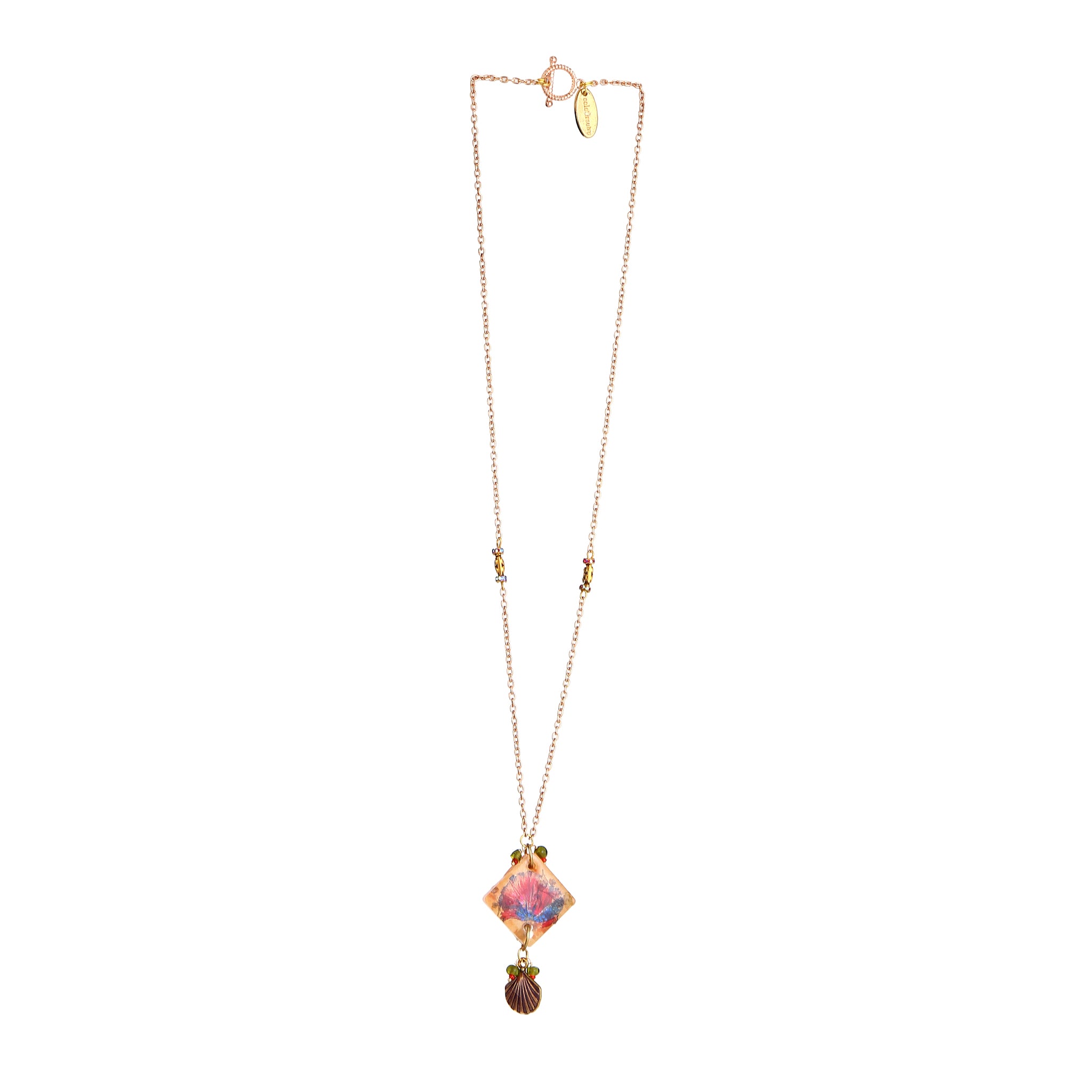 Pink Floral Statement Jewelry | Artisanal Nature-Inspired Romantic Accessory