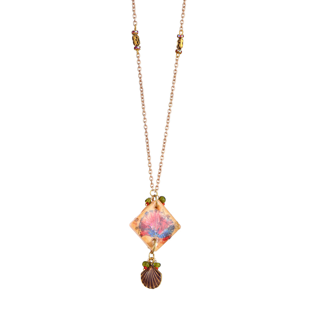 Pink Floral Statement Jewelry | Artisanal Nature-Inspired Romantic Accessory