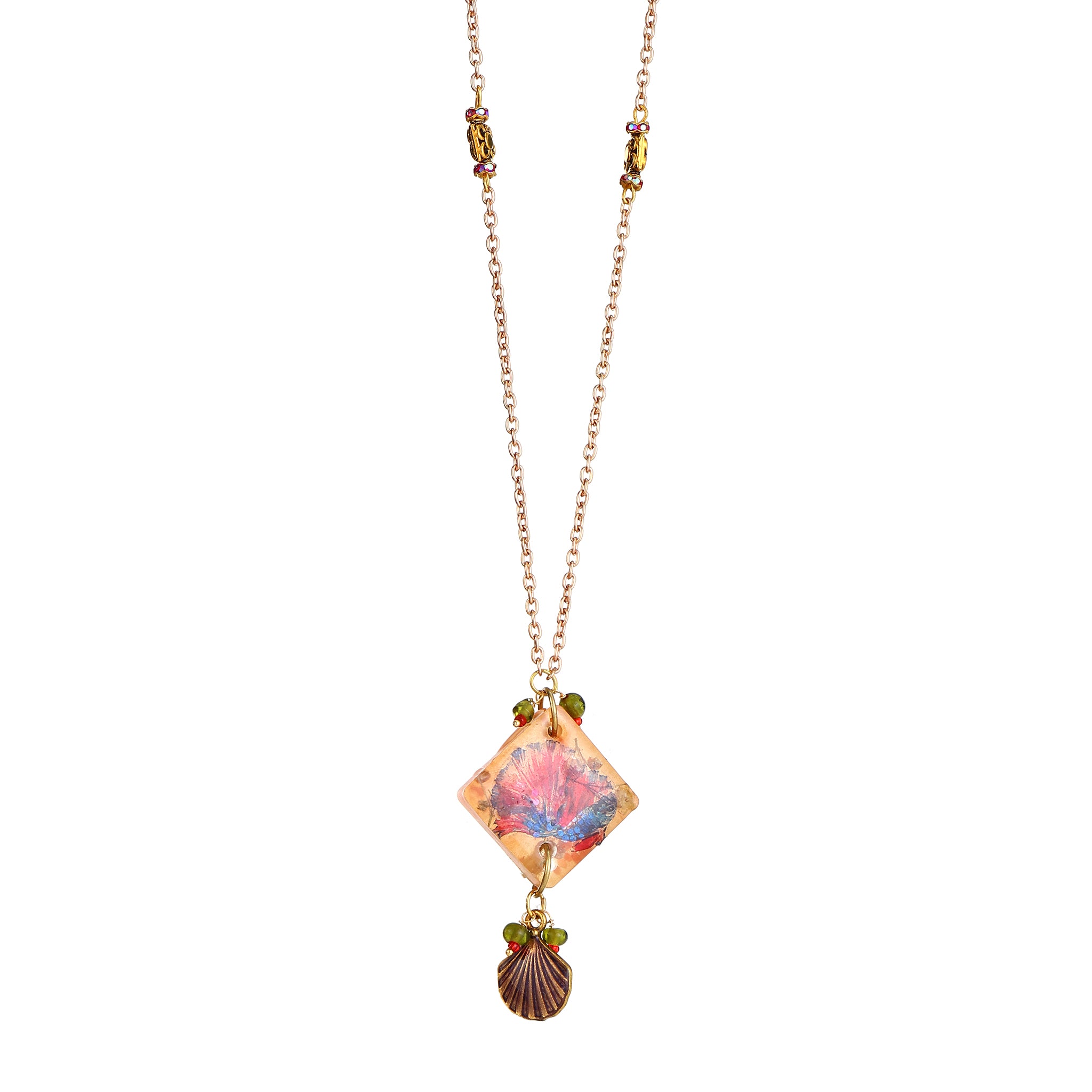 Pink Floral Statement Jewelry | Artisanal Nature-Inspired Romantic Accessory