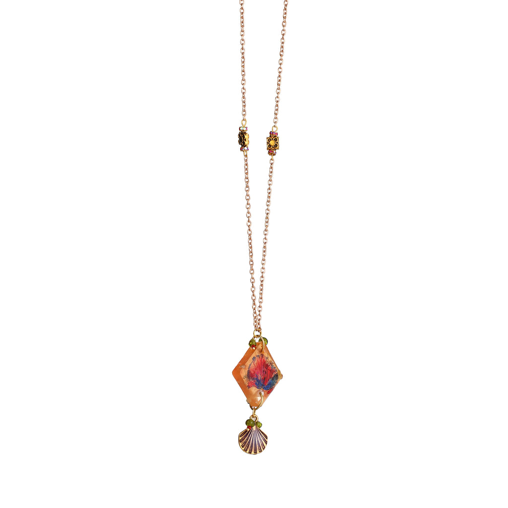 Pink Floral Statement Jewelry | Artisanal Nature-Inspired Romantic Accessory