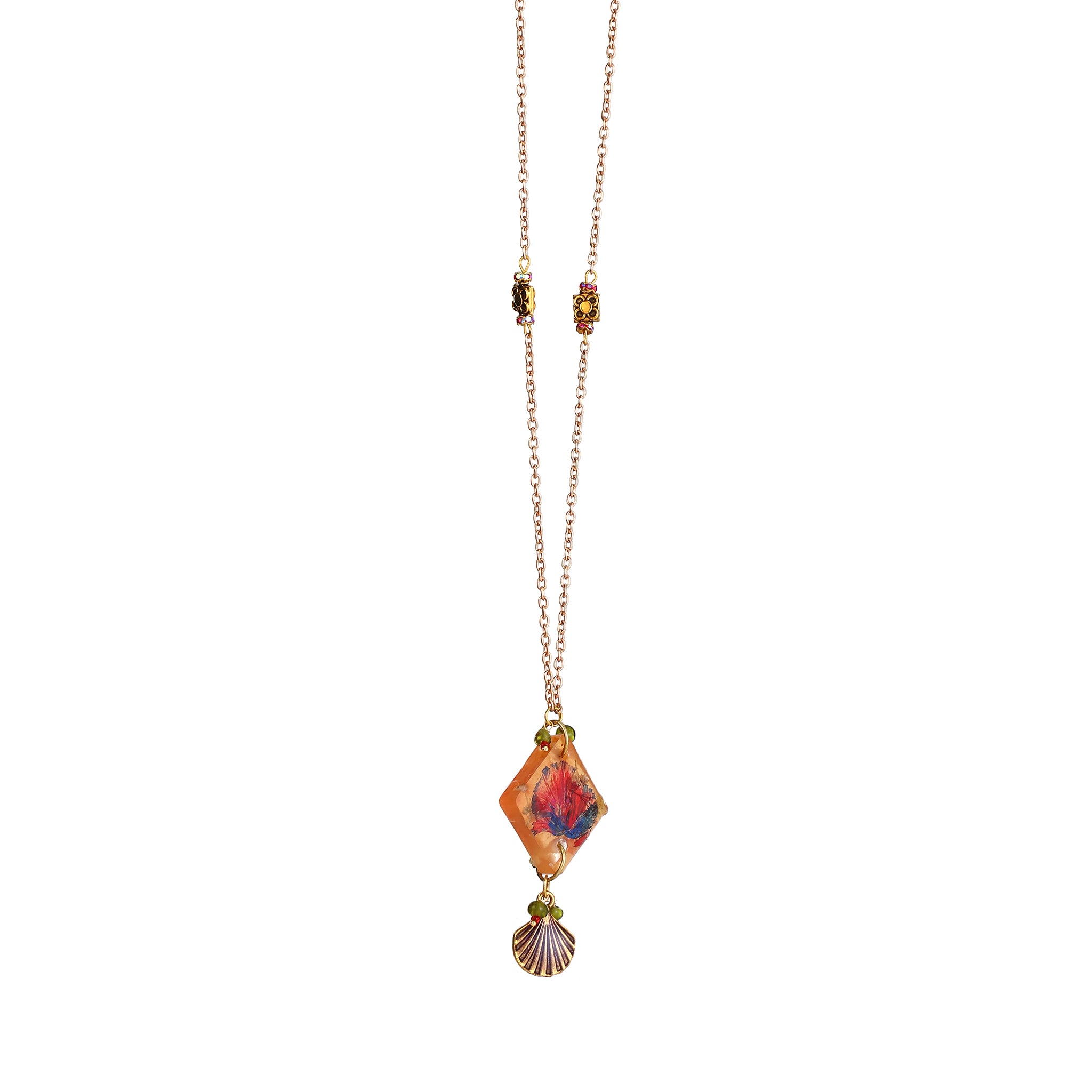 Pink Floral Statement Jewelry | Artisanal Nature-Inspired Romantic Accessory