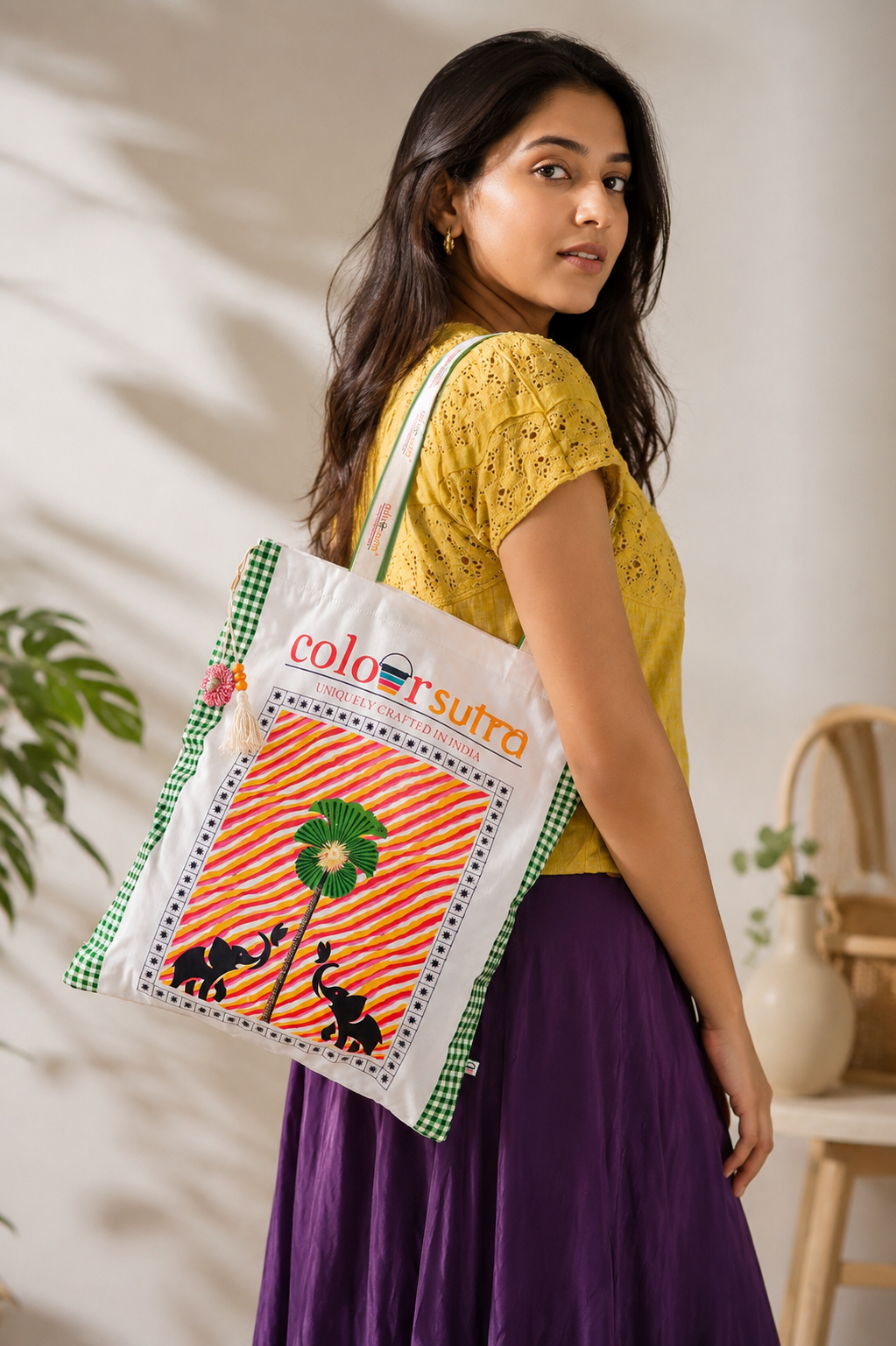 PINE CRUST- white tote bag
