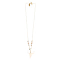 Flux Sculptural Resin Bull Skull Pendant necklace