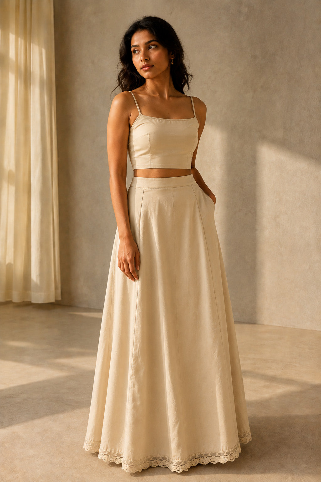 Kavya -  A line  8 panels underskirt