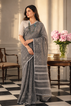 MAHIKA- Grey Saree