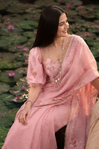 Kanchana - lime yellow Sari