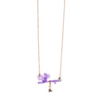 Spire Resin Squirrel on Branch Pendant Necklace