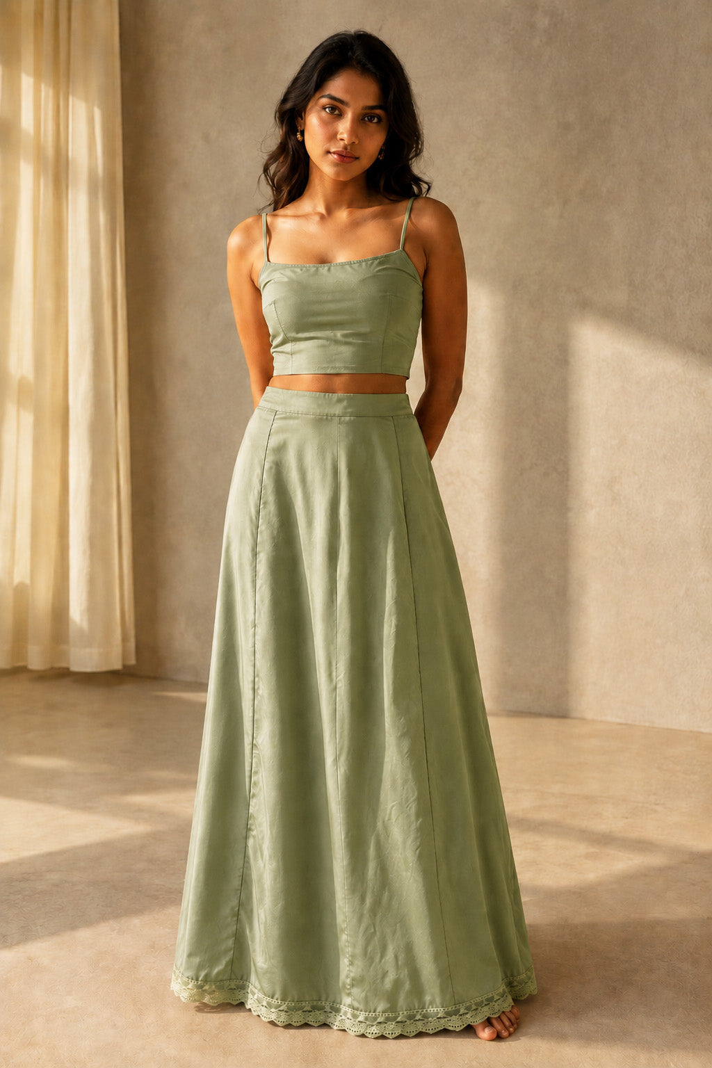 Kavya -  A line  8 panels underskirt